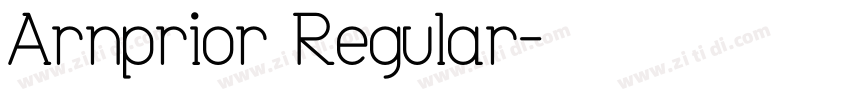 Arnprior Regular字体转换